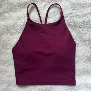 magenta old navy cropped workout tank